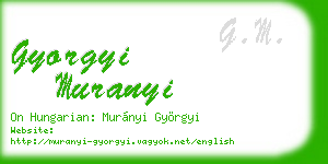 gyorgyi muranyi business card
